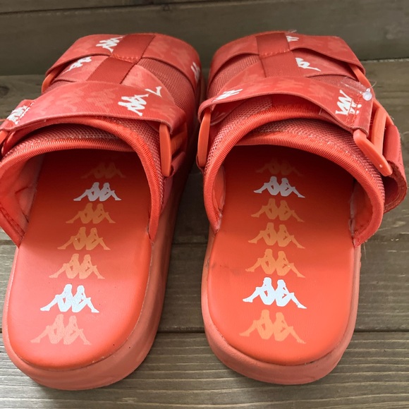 Kappa 222 banda ASTER 1  Unisex Sandals Size 6.5 orange bg - Picture 3 of 6